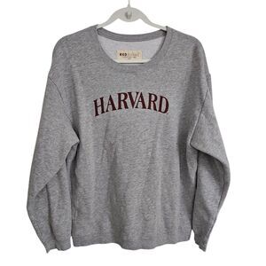 Red Shirt Harvard University Sweater Womens XL Gray Campus Sweatshirt Preppy